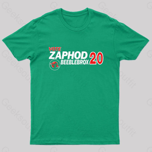 Zaphod Beeblebrox 2020 Geek T-Shirt Green / S