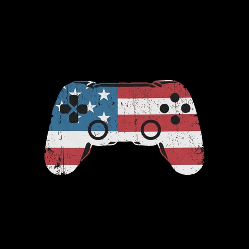 American Flag Video Game T-Shirt - Geeksoutfit