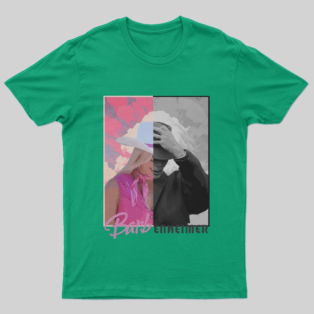 Geeksoutfit Barbie x Oppenheimer T-shirt for Sale online