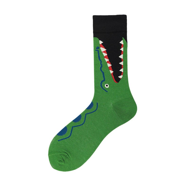 Crocodile Ate My Feet Men's Crew Socks - Geeksoutfit