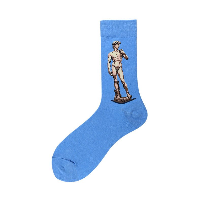 David Men's Crew Socks - Geeksoutfit