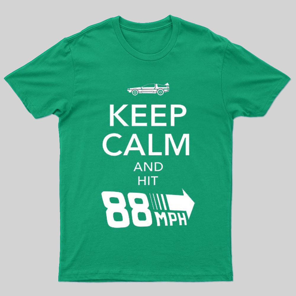 Keep Calm And Hit 88 MPH T-shirt - Geeksoutfit