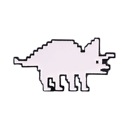 Pixel Dinosaurs Enamel Pins - Geeksoutfit