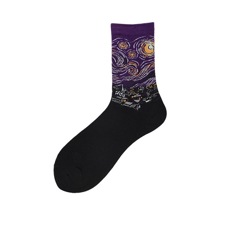 The Starry Night Men's Crew Socks - Geeksoutfit